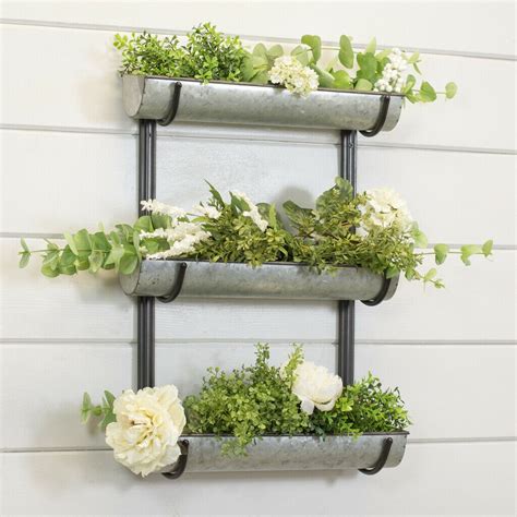 Metal Wall Mounted Planters You'll Love 